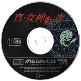 Artwork on the CD for Shin Megami Tensei on the Sega CD.