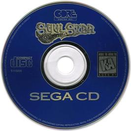 Artwork on the CD for Soul Star on the Sega CD.