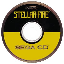 Artwork on the CD for Stellar-Fire on the Sega CD.