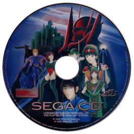 Artwork on the CD for Vay on the Sega CD.