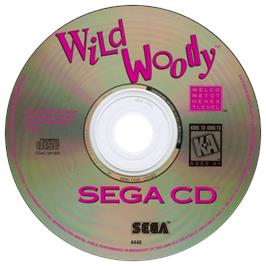 Artwork on the CD for Wild Woody on the Sega CD.