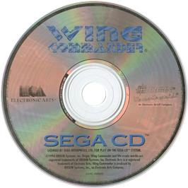Artwork on the CD for Wing Commander on the Sega CD.