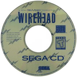 Artwork on the CD for Wirehead on the Sega CD.