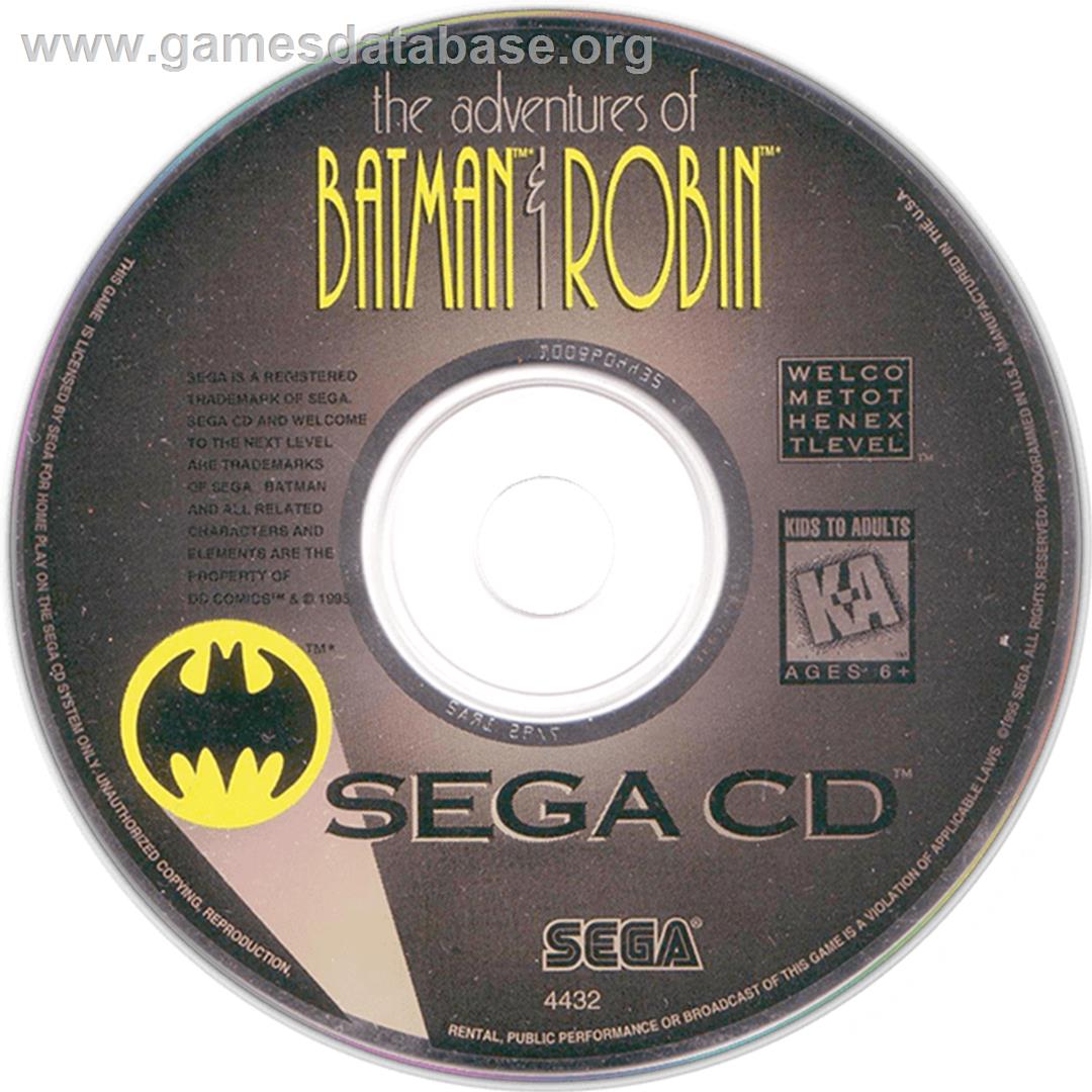 Adventures Of Batman And Robin, The - Sega CD - Artwork - CD