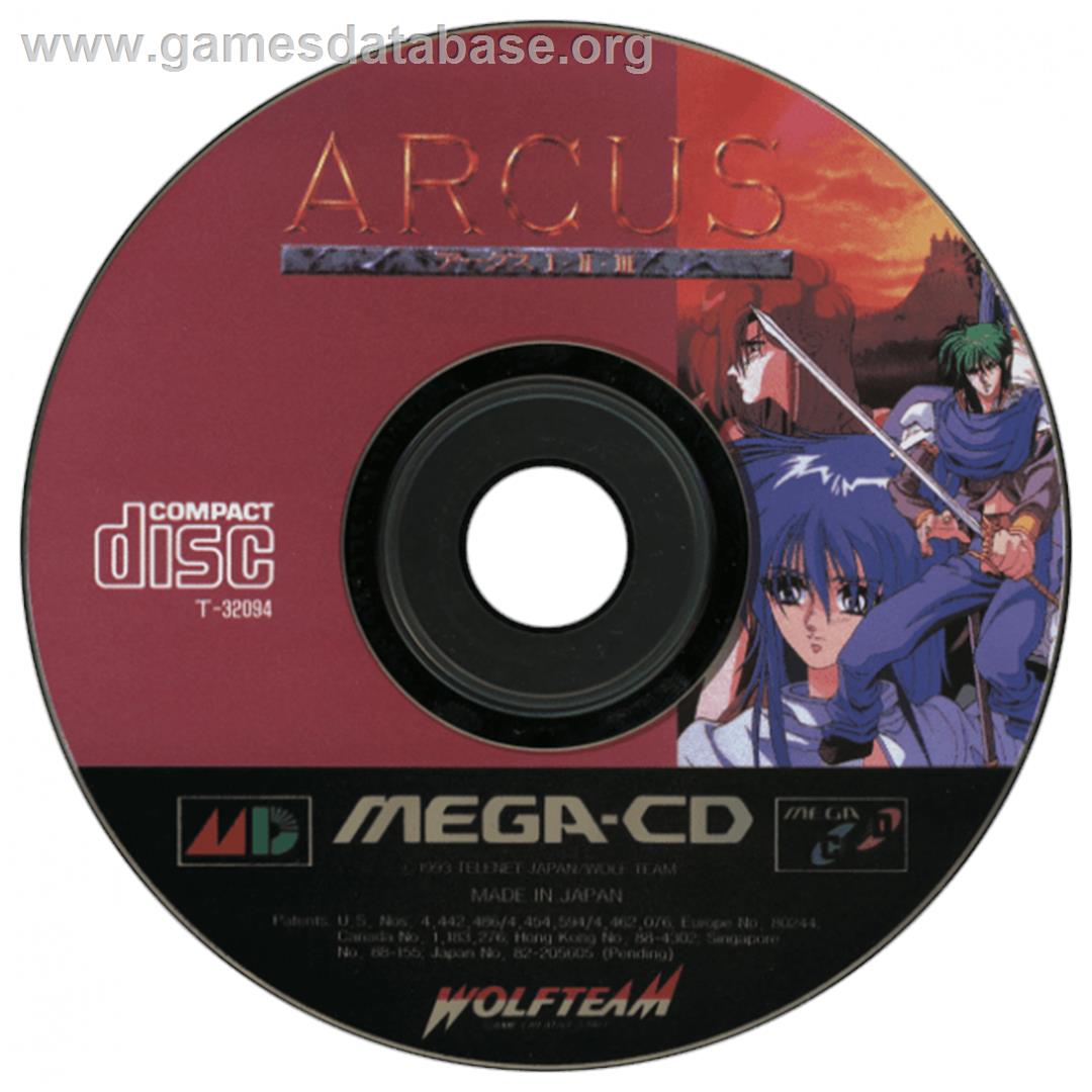 Arcus I-II-III - Sega CD - Artwork - CD