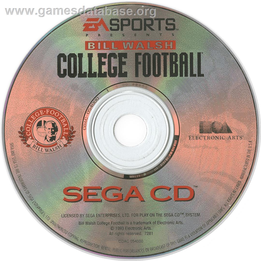 Bill Walsh College Football - Sega CD - Artwork - CD