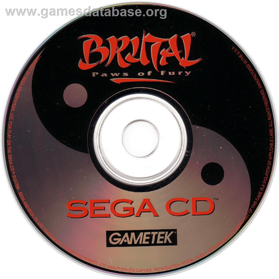 Brutal - Paws Of Fury - Sega CD - Artwork - CD