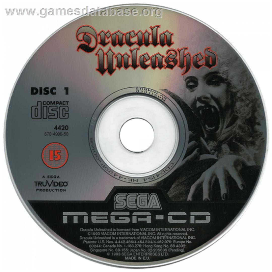 Dracula Unleashed - Sega CD - Artwork - CD