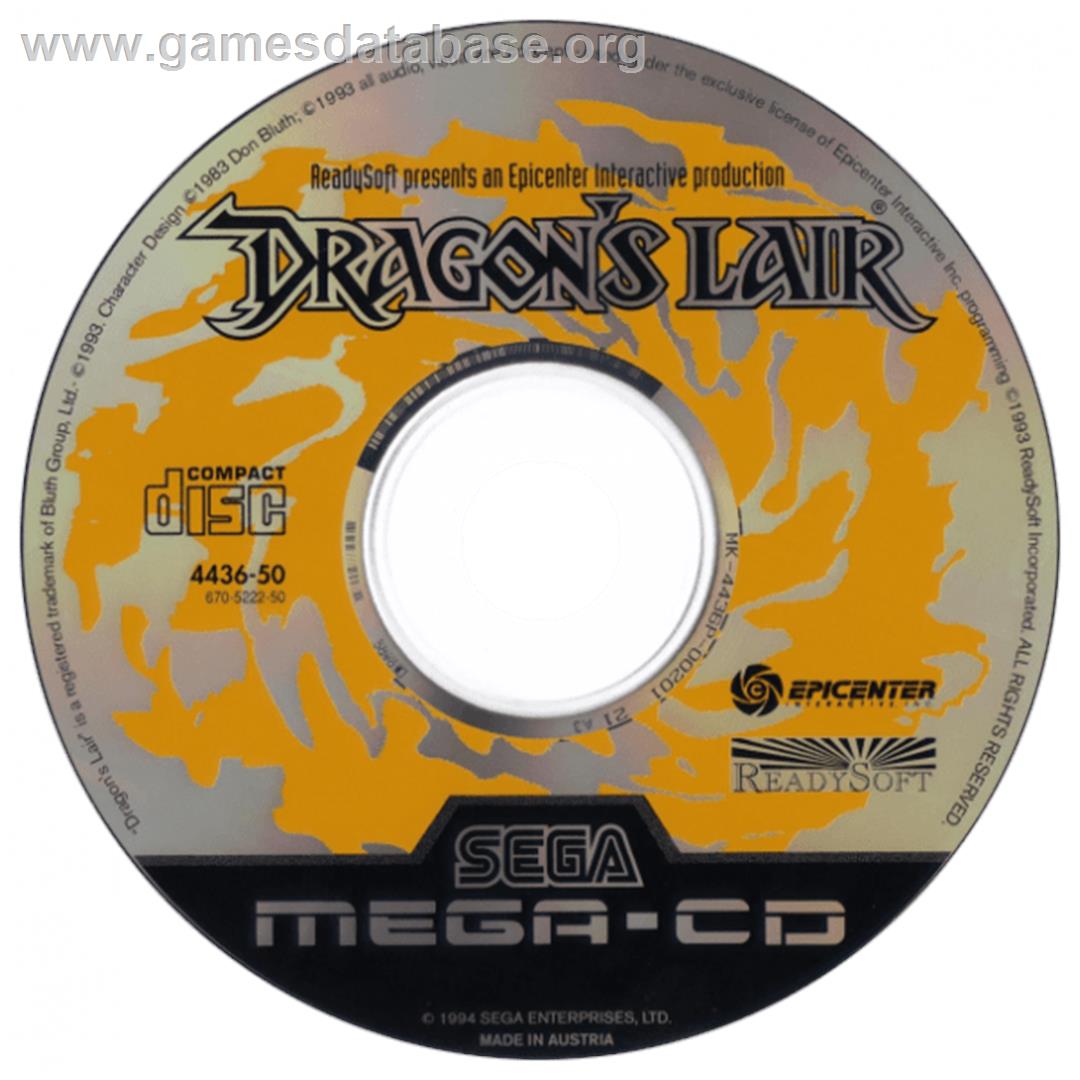 Dragon's Lair - Sega CD - Artwork - CD
