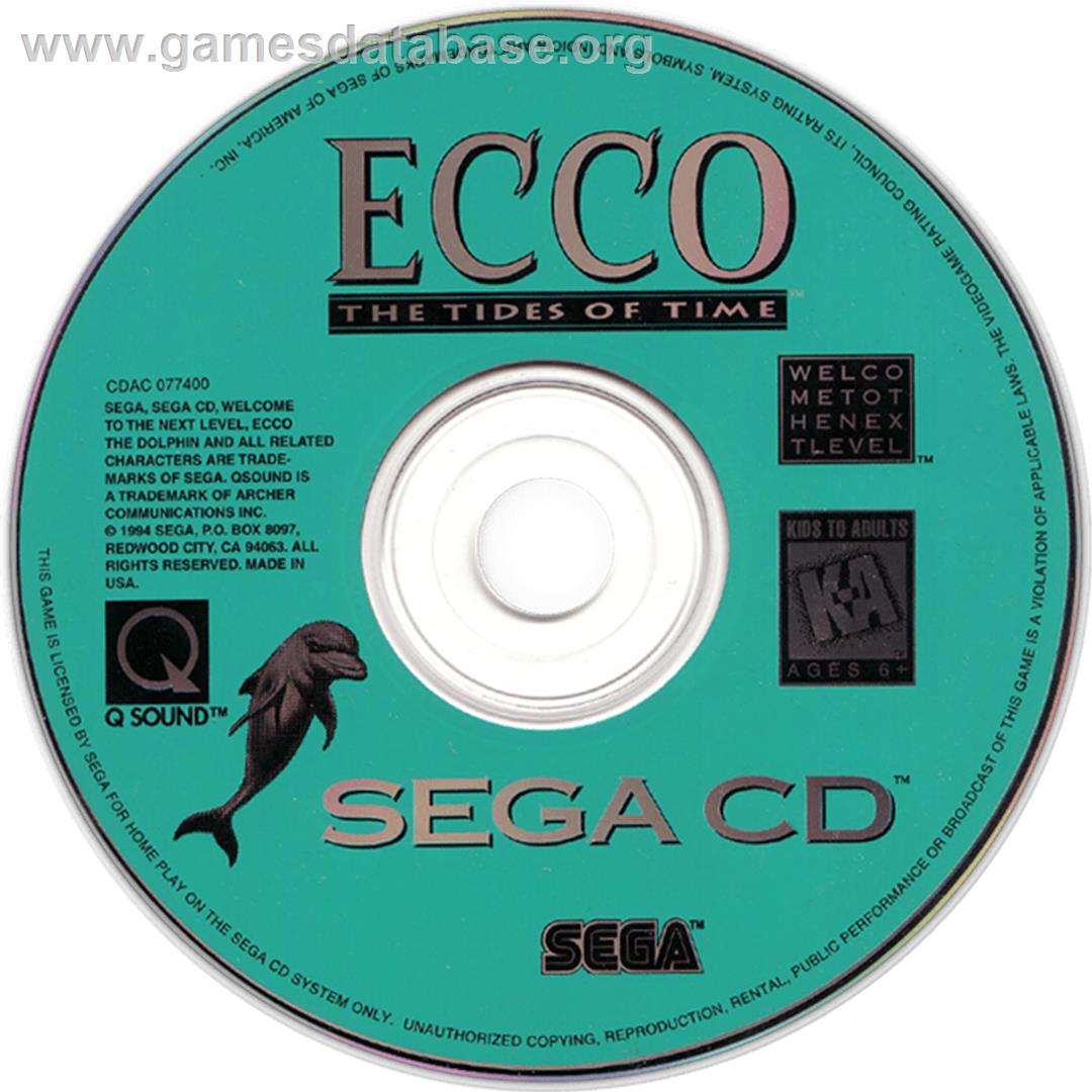 Ecco - The Tides of Time - Sega CD - Artwork - CD