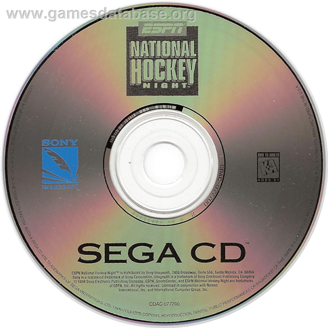 Espn National Hockey Night - Sega CD - Artwork - CD