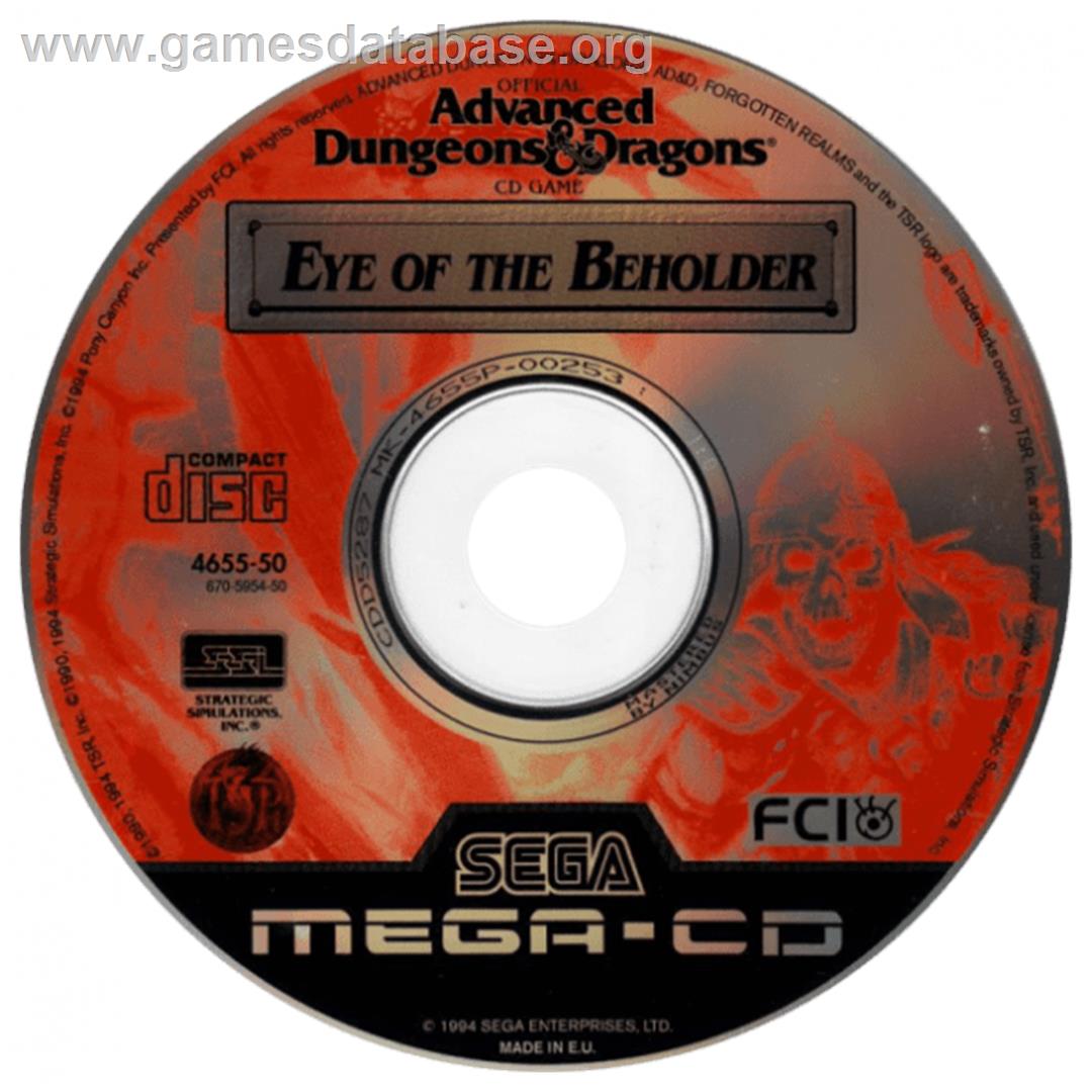 Eye of the Beholder - Sega CD - Artwork - CD
