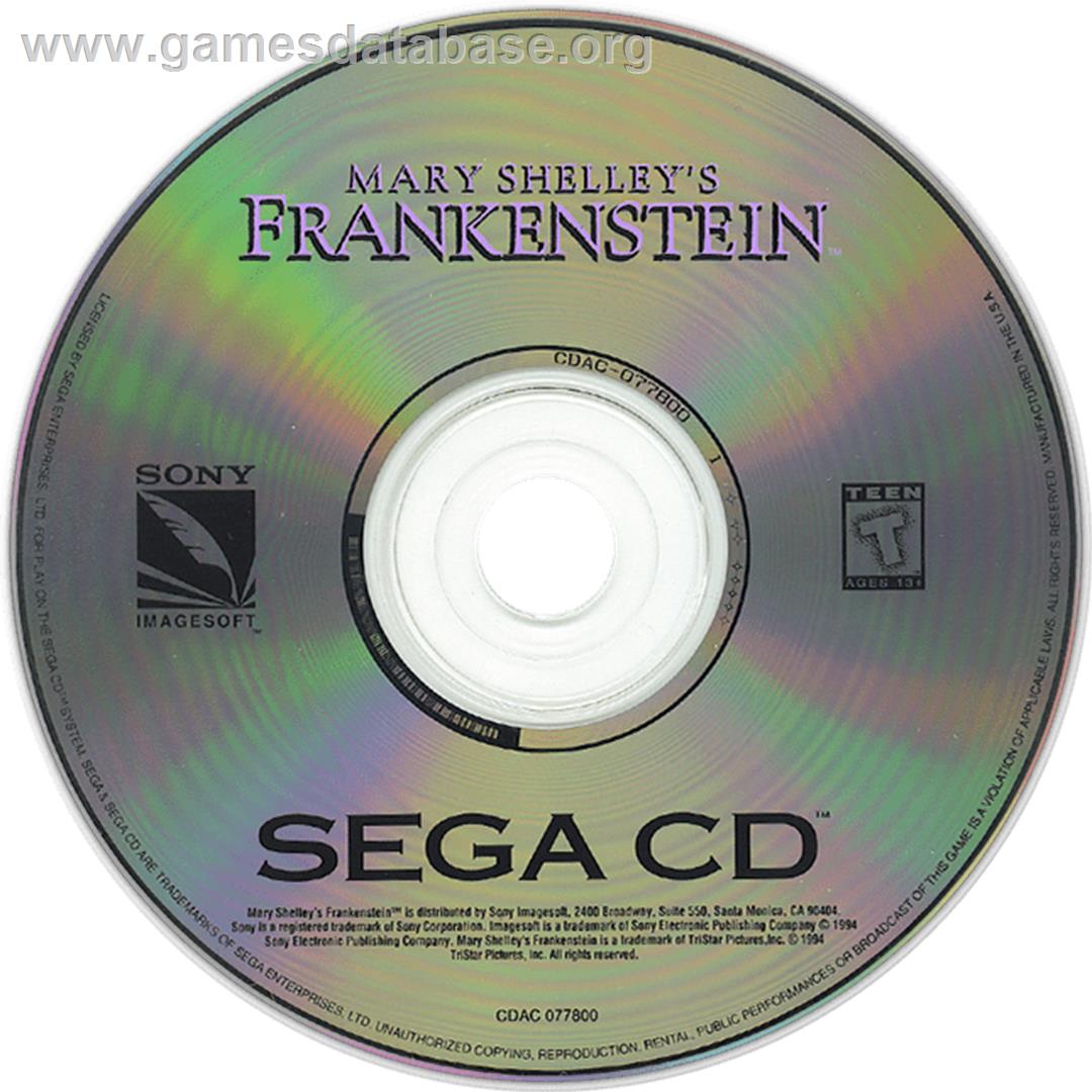 Mary Shelley's Frankenstein - Sega CD - Artwork - CD