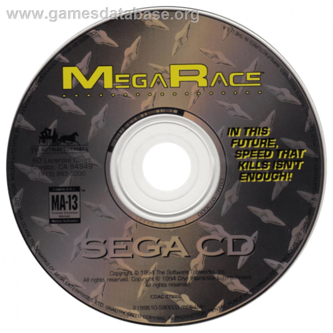 MegaRace - Sega CD - Artwork - CD