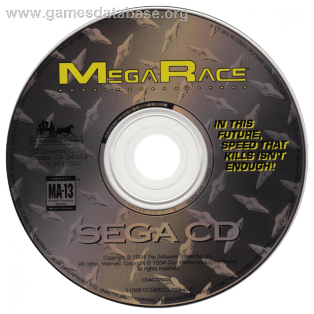 MegaRace - Sega CD - Artwork - CD