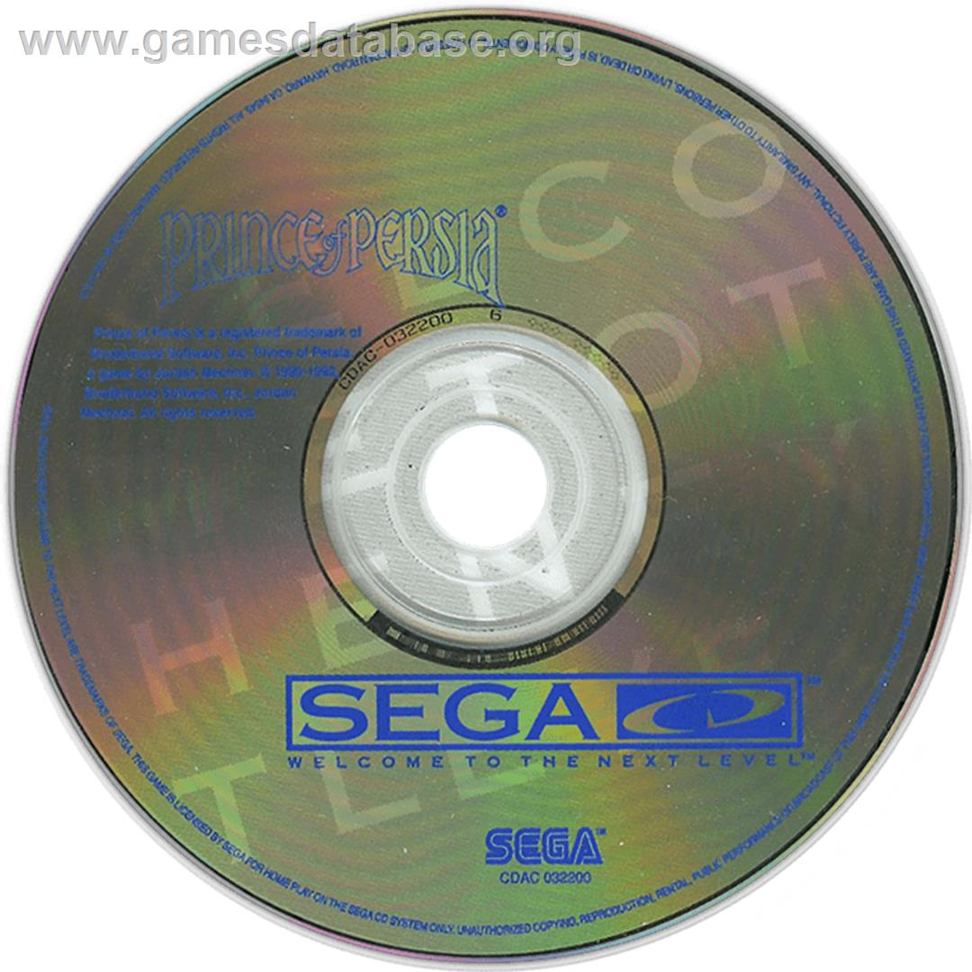 Prince Of Persia - Sega CD - Artwork - CD
