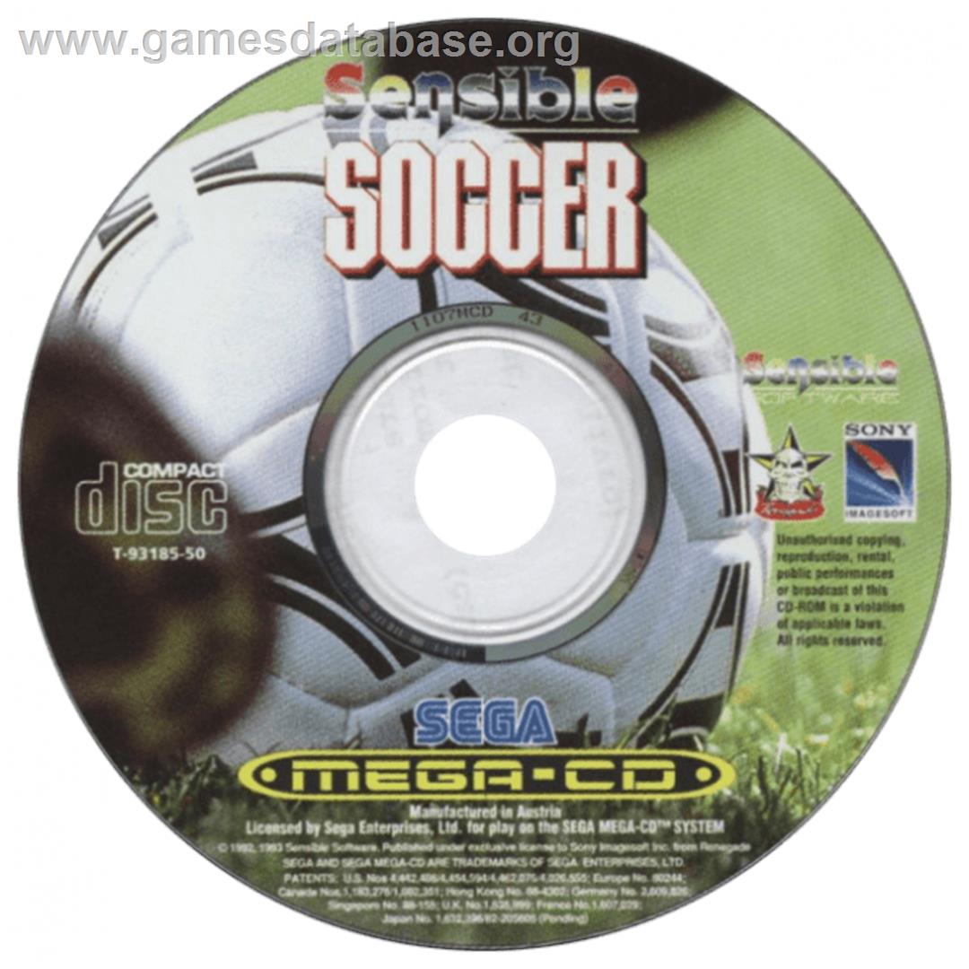 Sensible Soccer: European Champions: 92/93 Edition - Sega CD - Artwork - CD