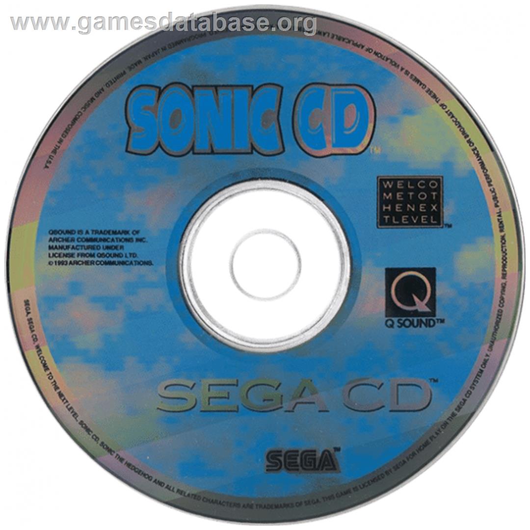 Sonic CD - Sega CD - Artwork - CD