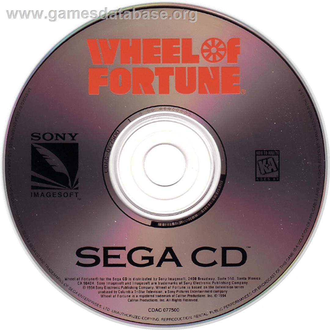 Wheel Of Fortune - Sega CD - Artwork - CD