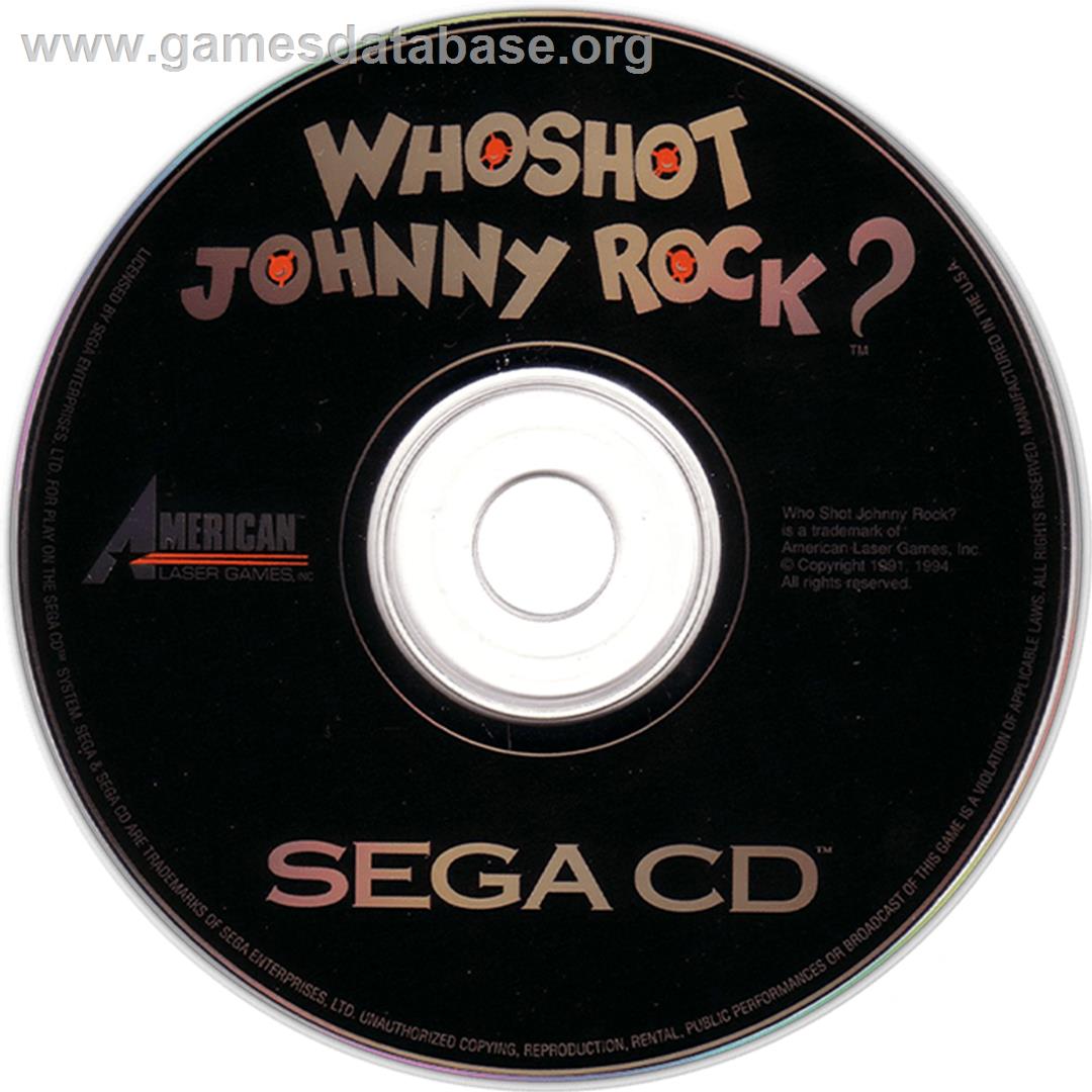 Who Shot Johnny Rock? - Sega CD - Artwork - CD