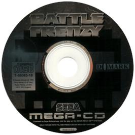 Cartridge artwork for Battle Frenzy on the Sega CD.