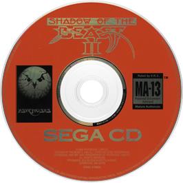 Cartridge artwork for Beast 2 on the Sega CD.