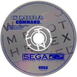 Cartridge artwork for Cobra Command on the Sega CD.