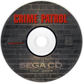 Cartridge artwork for Crime Patrol on the Sega CD.