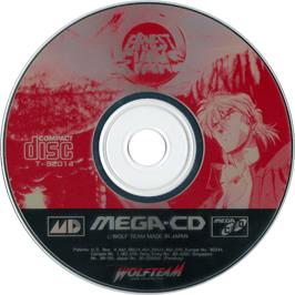 Cartridge artwork for Earnest Evans on the Sega CD.