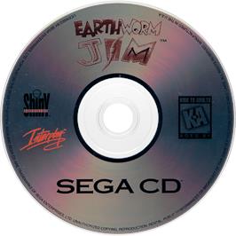 Cartridge artwork for Earthworm Jim Special Edition on the Sega CD.