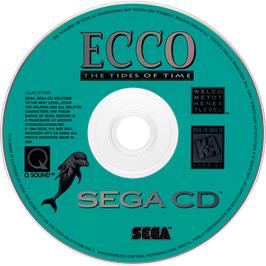 Cartridge artwork for Ecco 2: The Tides of Time on the Sega CD.