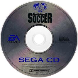 Cartridge artwork for Fifa International Soccer - Championship Edition on the Sega CD.