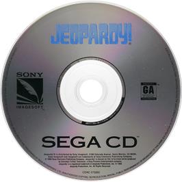 Cartridge artwork for Jeopardy! on the Sega CD.