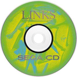 Cartridge artwork for Links: The Challenge of Golf on the Sega CD.