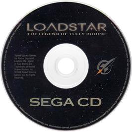 Cartridge artwork for Loadstar: The Legend of Tully Bodine on the Sega CD.