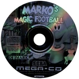 Cartridge artwork for Marko on the Sega CD.
