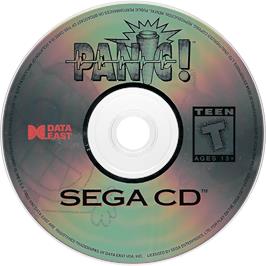 Cartridge artwork for Panic! on the Sega CD.