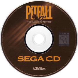 Cartridge artwork for Pitfall - The Mayan Adventure on the Sega CD.