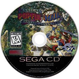 Cartridge artwork for Popful Mail on the Sega CD.