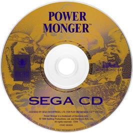 Cartridge artwork for Powermonger on the Sega CD.