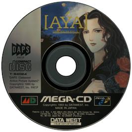 Cartridge artwork for Psychic Detective Series Vol. 3 - Aya on the Sega CD.