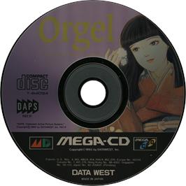 Cartridge artwork for Psychic Detective Series Vol. 4 - Orgel on the Sega CD.