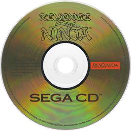 Cartridge artwork for Revenge Of The Ninja on the Sega CD.