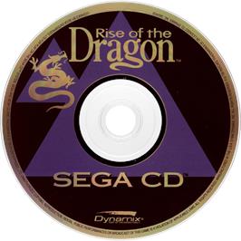 Cartridge artwork for Rise of the Dragon on the Sega CD.