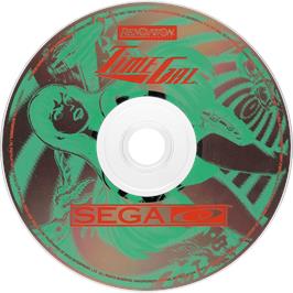 Cartridge artwork for Time Gal on the Sega CD.