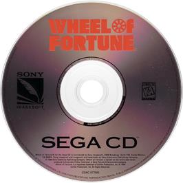 Cartridge artwork for Wheel Of Fortune on the Sega CD.