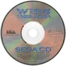 Cartridge artwork for Wing Commander on the Sega CD.