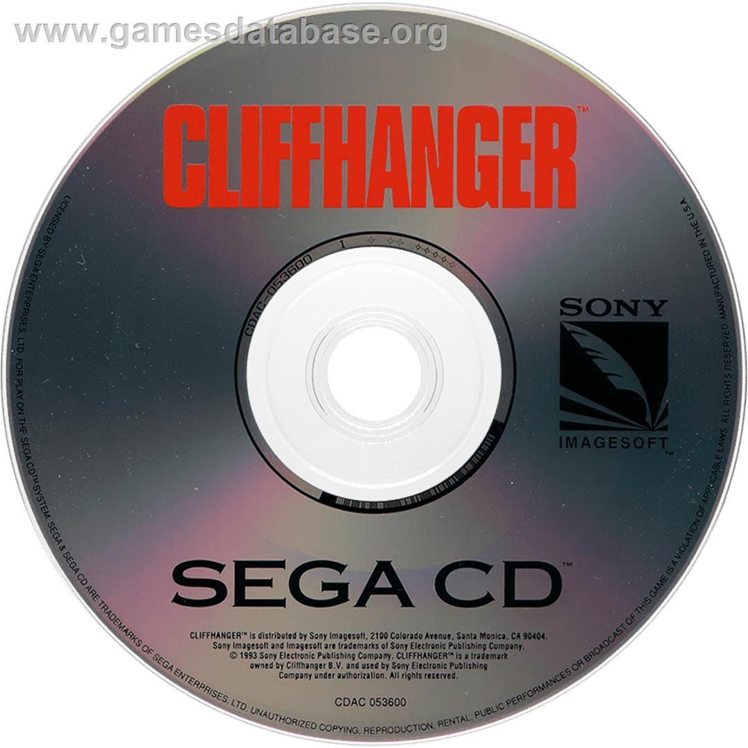 Cliffhanger - Sega CD - Artwork - Cartridge