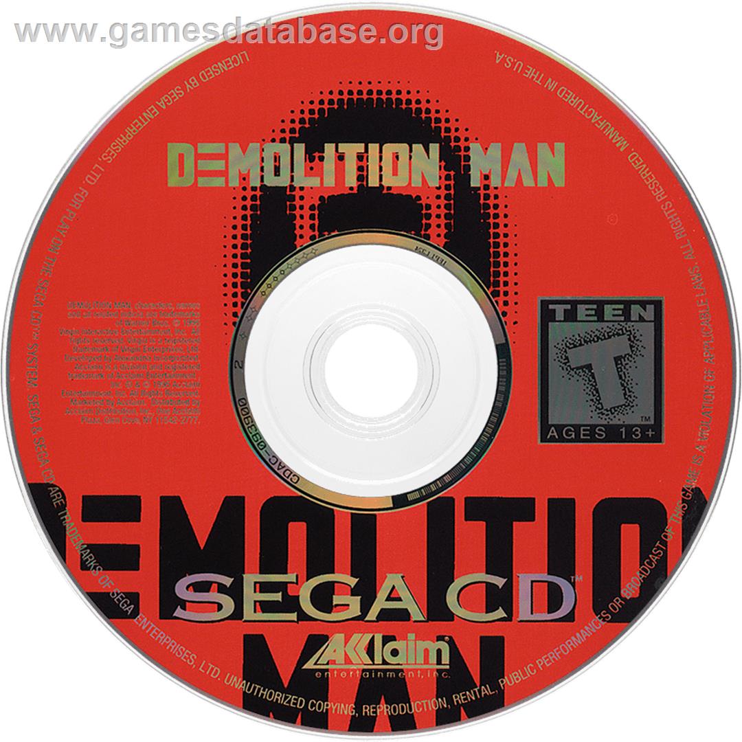 Demolition Man - Sega CD - Artwork - Cartridge