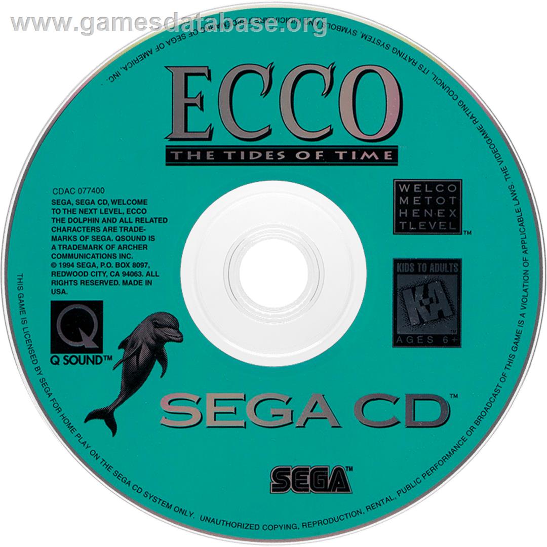 Ecco 2: The Tides of Time - Sega CD - Artwork - Cartridge